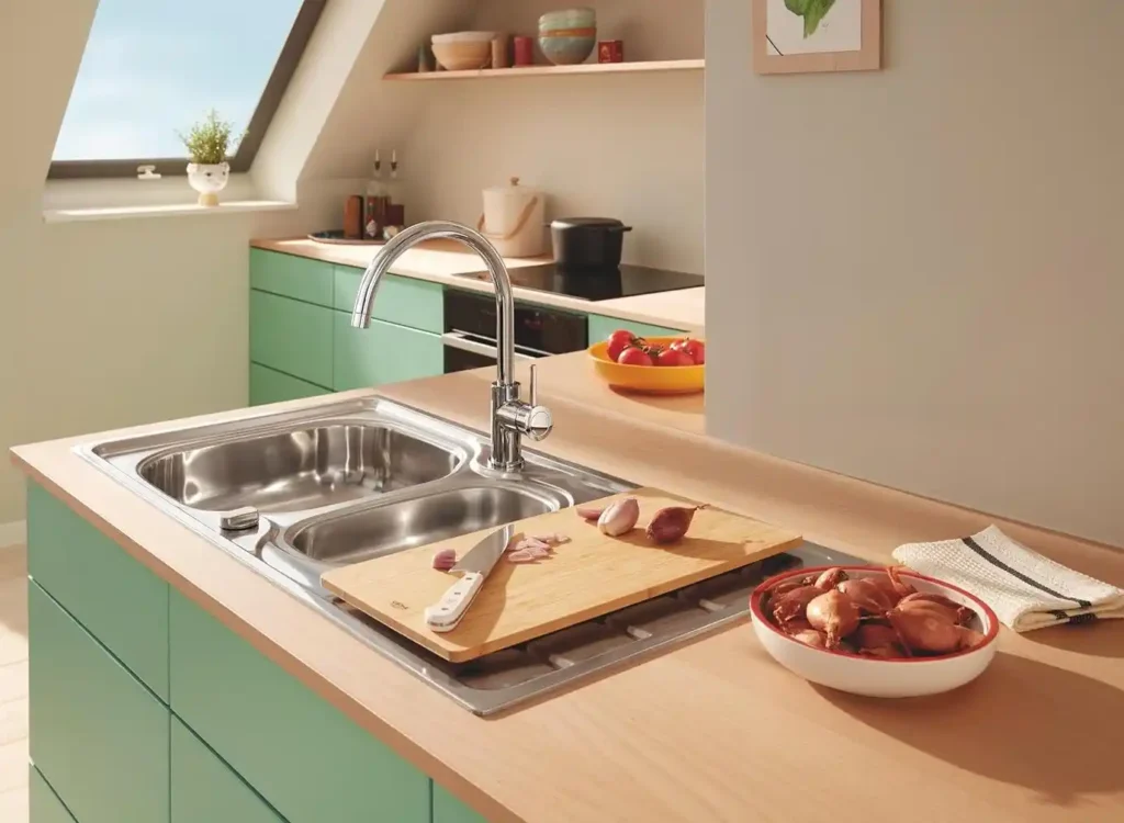 over the sink cutting board