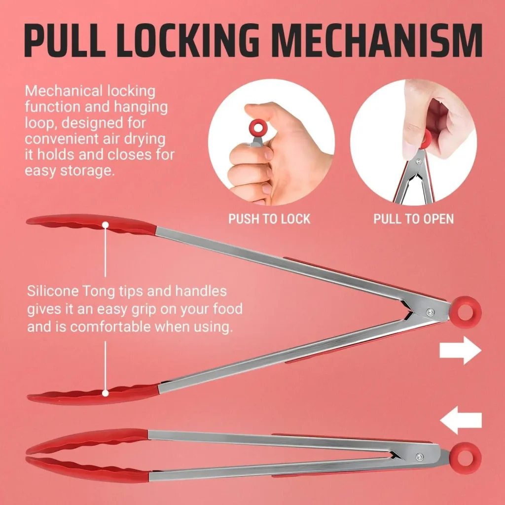 silicone cooking tongs 2